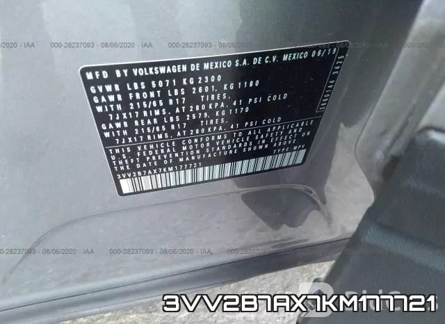 3VV2B7AX7KM177721