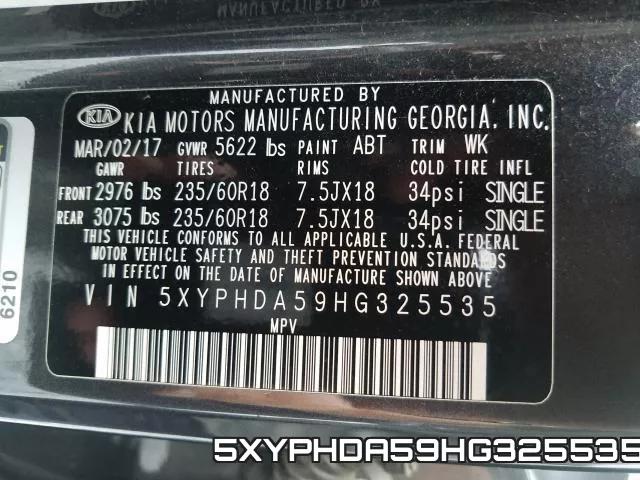 5XYPHDA59HG325535