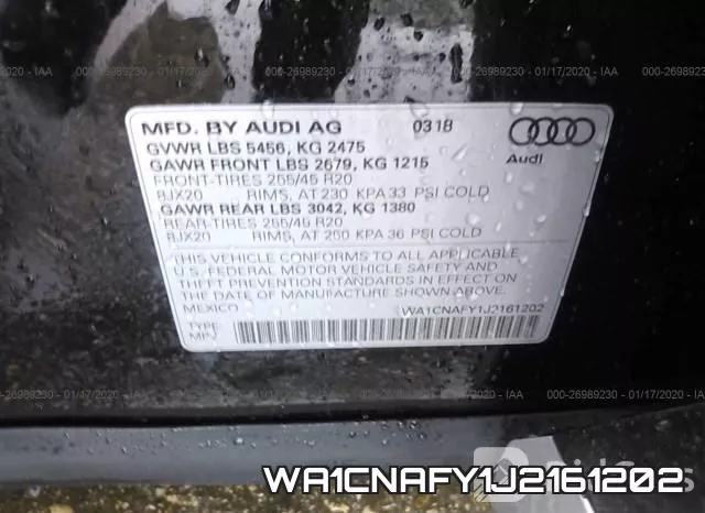 WA1CNAFY1J2161202