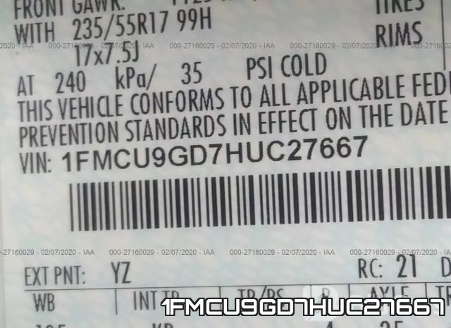 1FMCU9GD7HUC27667