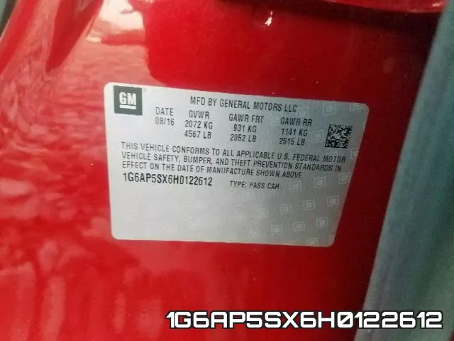 1G6AP5SX6H0122612