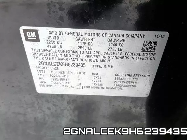 2GNALCEK9H6239435