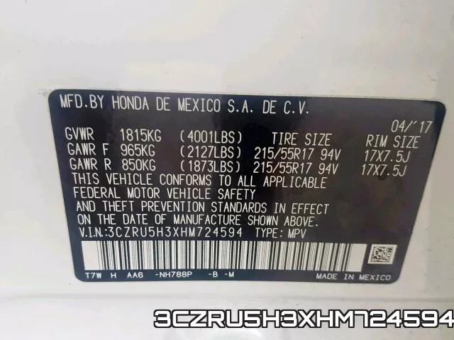 3CZRU5H3XHM724594