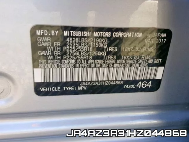 JA4AZ3A31HZ044868