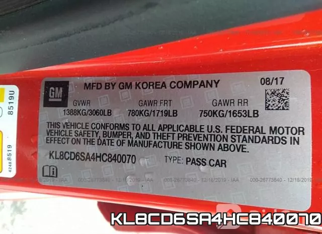 KL8CD6SA4HC840070