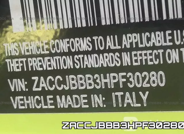 ZACCJBBB3HPF30280