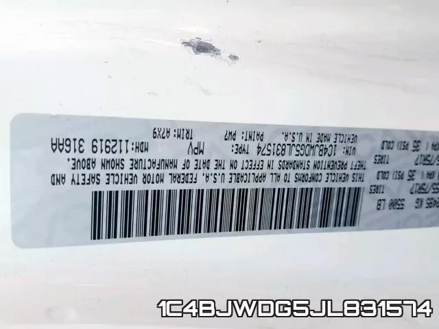 1C4BJWDG5JL831574