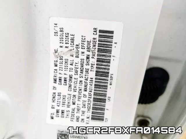 1HGCR2F8XFA014584