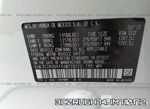 3CZRU6H74JM710172