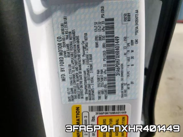 3FA6P0H7XHR401449