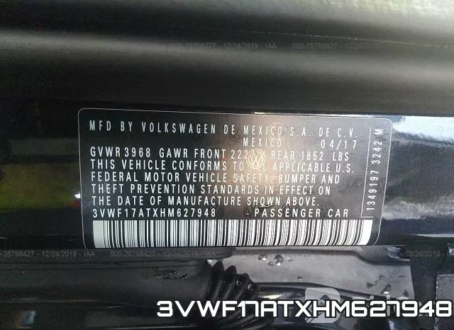 3VWF17ATXHM627948
