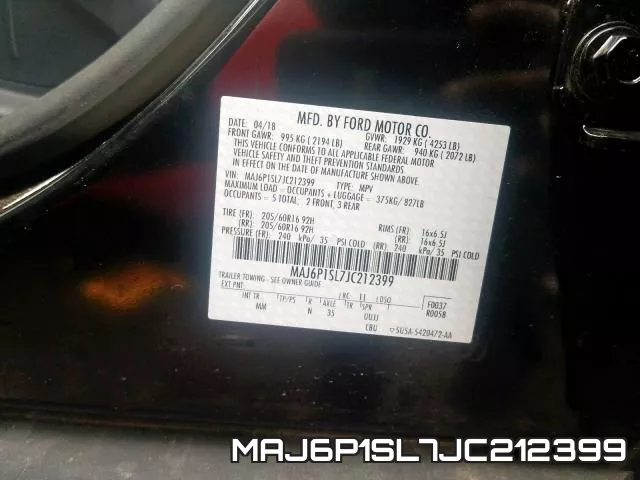 MAJ6P1SL7JC212399