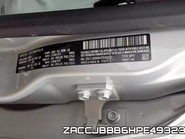 ZACCJBBB6HPE49323