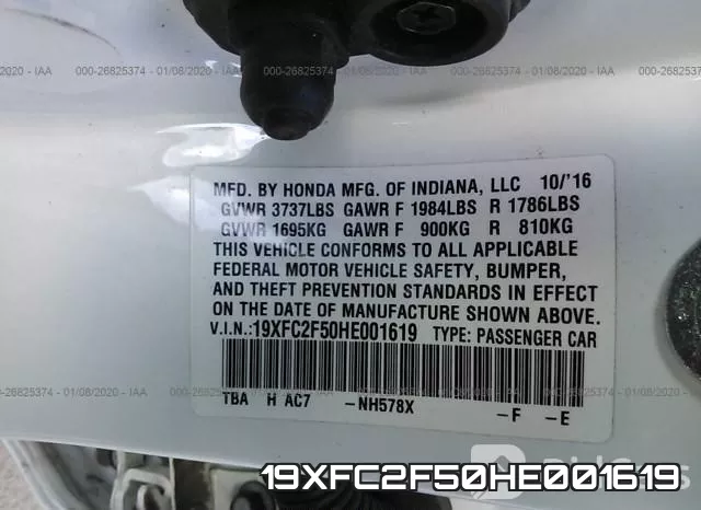 19XFC2F50HE001619