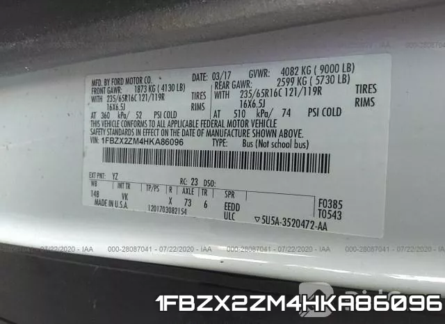 1FBZX2ZM4HKA86096