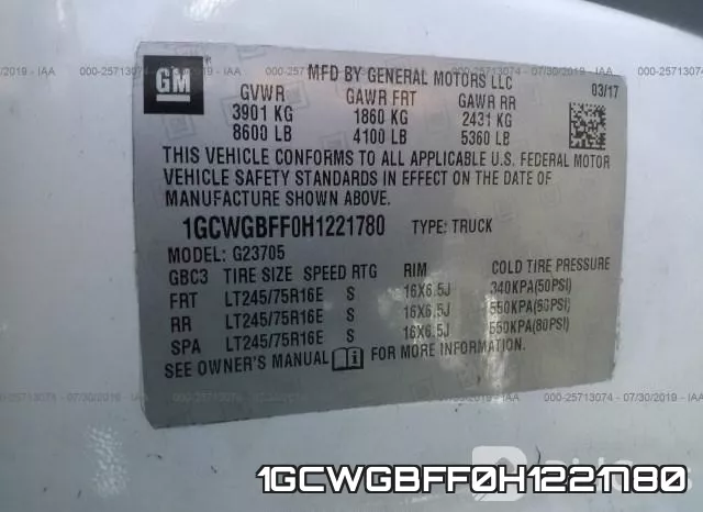 1GCWGBFF0H1221780