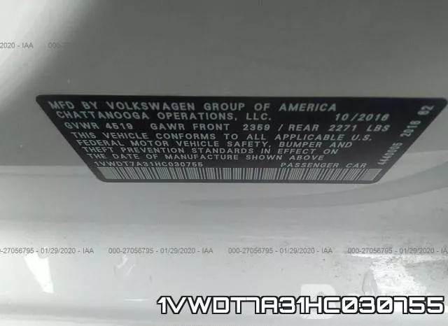 1VWDT7A31HC030755