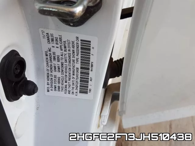 2HGFC2F73JH510438