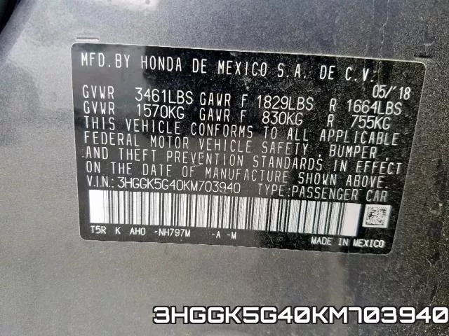 3HGGK5G40KM703940