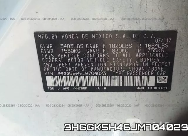 3HGGK5H46JM704023