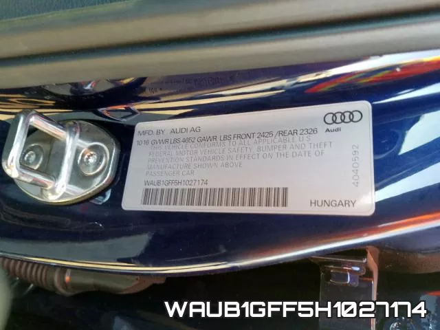 WAUB1GFF5H1027174
