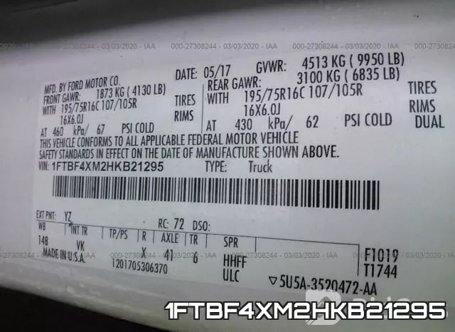 1FTBF4XM2HKB21295