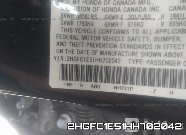 2HGFC1E51HH702042