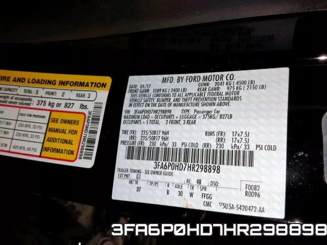 3FA6P0HD7HR298898