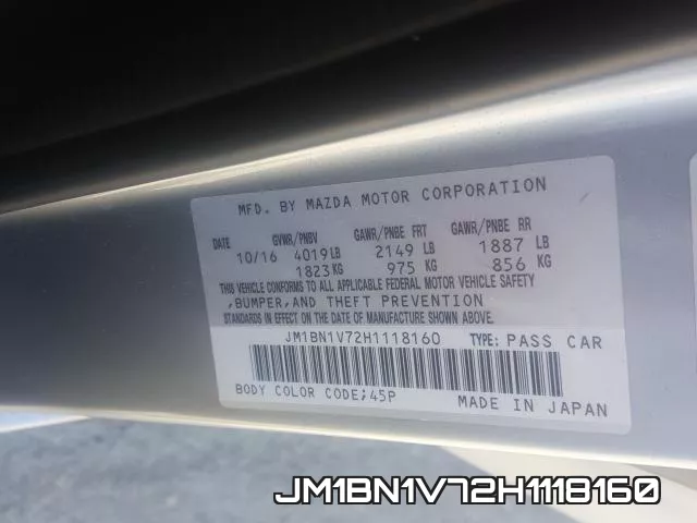 JM1BN1V72H1118160