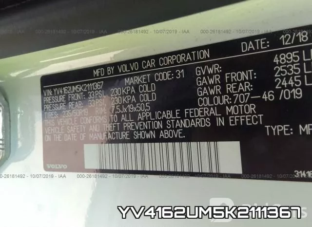 YV4162UM5K2111367