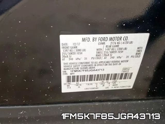 1FM5K7F85JGA43713