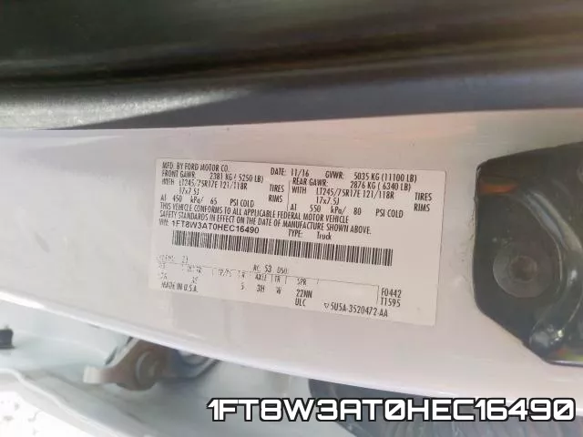 1FT8W3AT0HEC16490