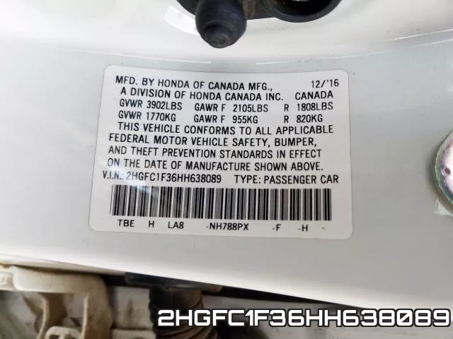 2HGFC1F36HH638089