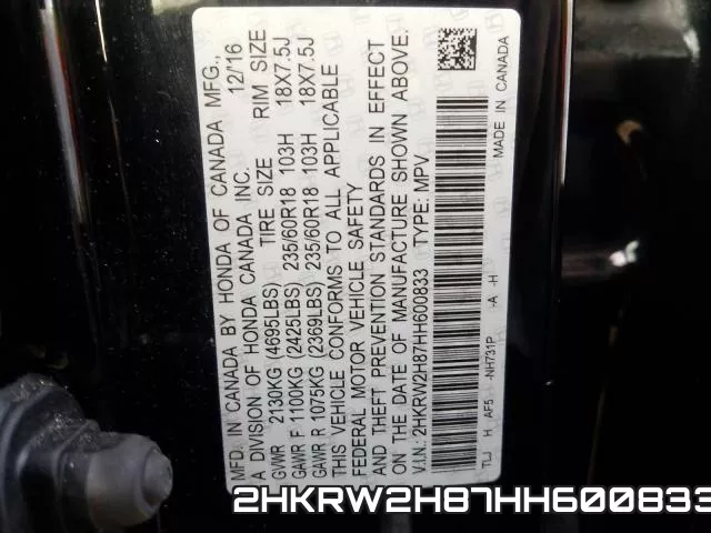 2HKRW2H87HH600833