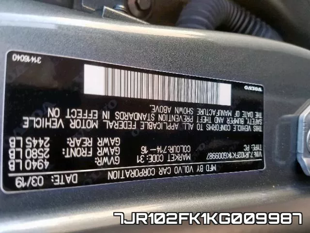 7JR102FK1KG009987