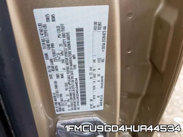 1FMCU9GD4HUA44534