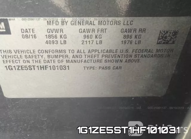1G1ZE5ST1HF101031