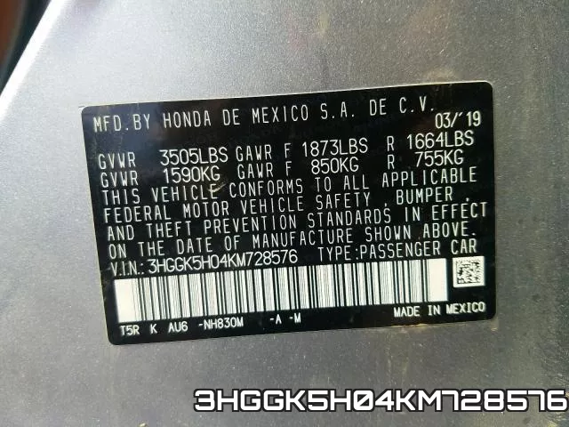3HGGK5H04KM728576