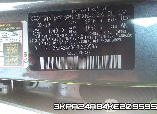 3KPA24AB4KE209595
