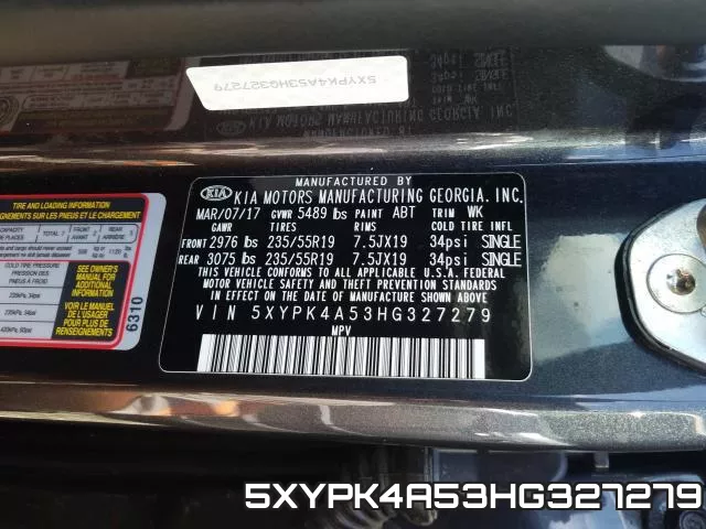 5XYPK4A53HG327279