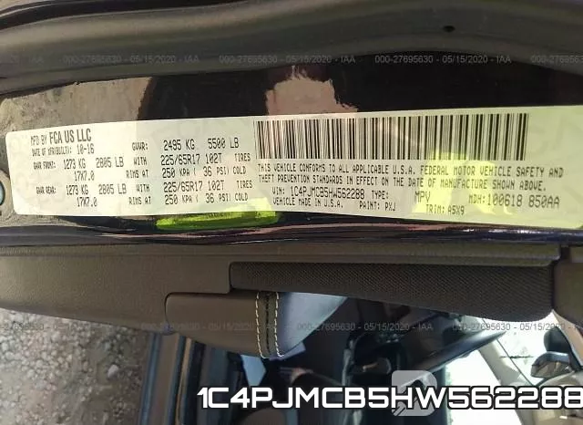 1C4PJMCB5HW562288