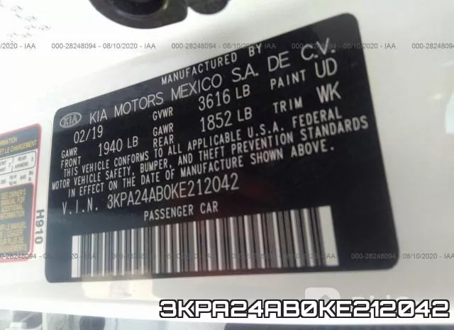 3KPA24AB0KE212042