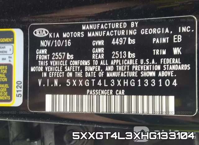 5XXGT4L3XHG133104