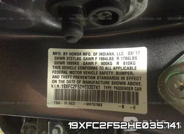 19XFC2F52HE035741