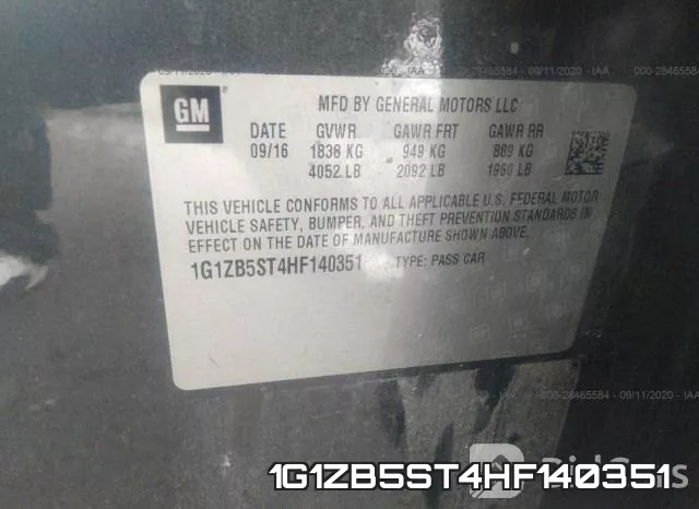 1G1ZB5ST4HF140351