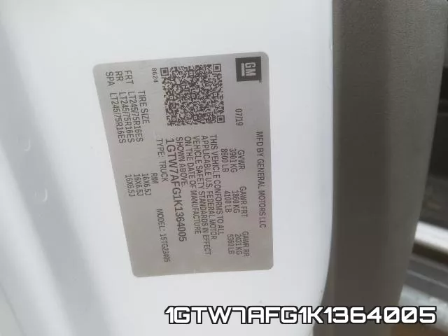 1GTW7AFG1K1364005