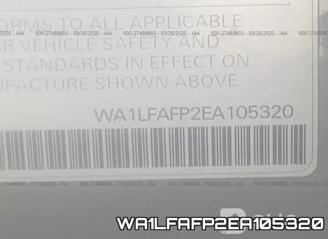 WA1LFAFP2EA105320
