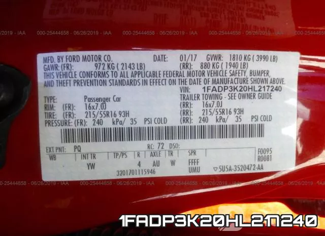 1FADP3K20HL217240