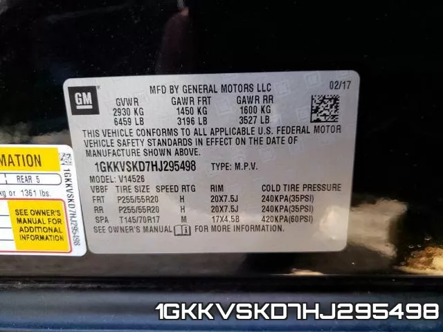 1GKKVSKD7HJ295498