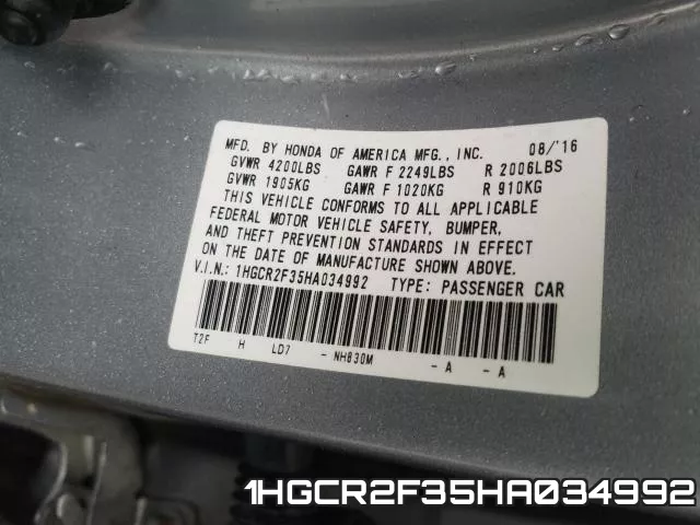 1HGCR2F35HA034992